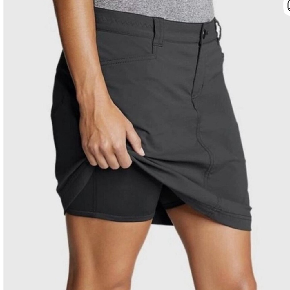 Eddie Bauer Grey UPF Adventure Hiking Skort Women's Size 12